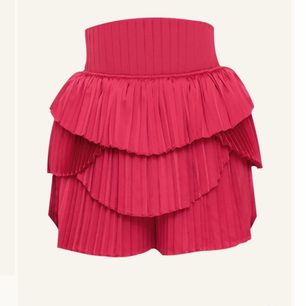 Andrea Iyamah Pleated Hibi Shorts NWT